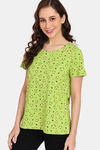 Rosaline Mystic Town Knit Cotton Top (Pack of 2) - Green Orange — thumbnail 8